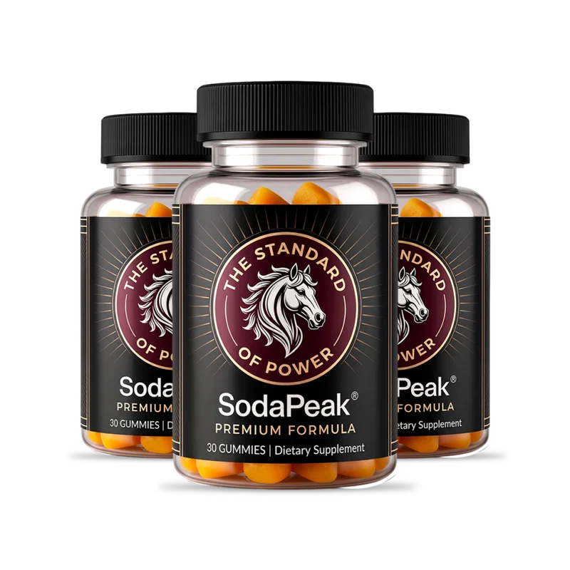 SodaPeak men's performance gummies bottle — The Standard of Power, 30 gummies